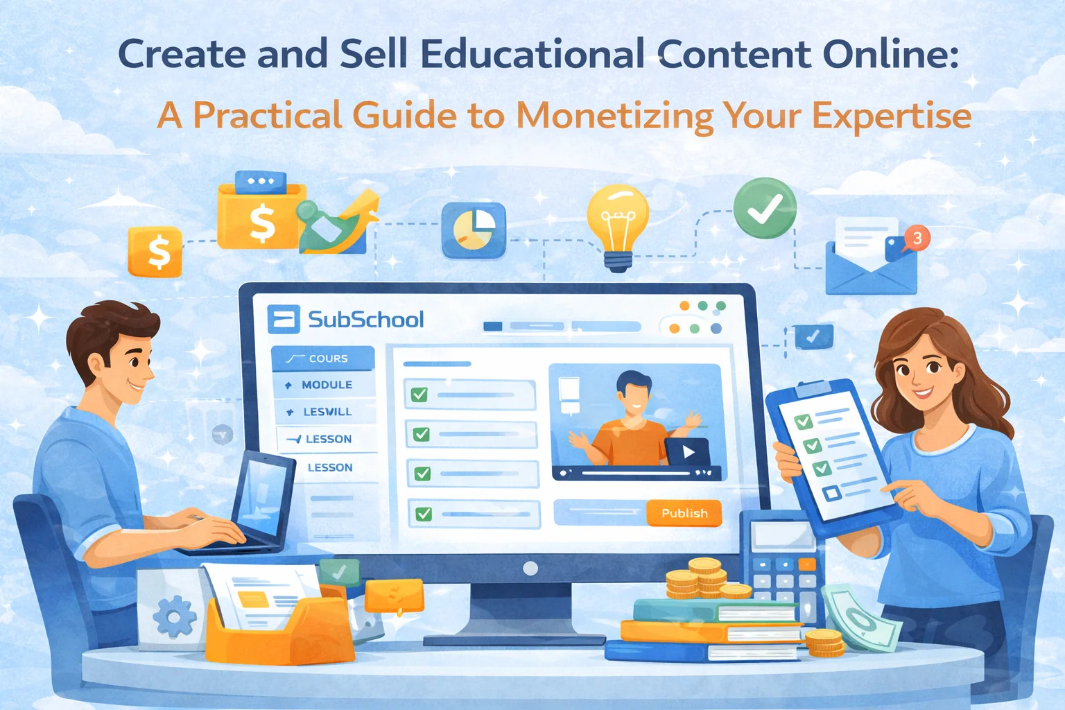 Create and Sell Educational Content Online: A Practical Guide to Monetizing Your Expertise